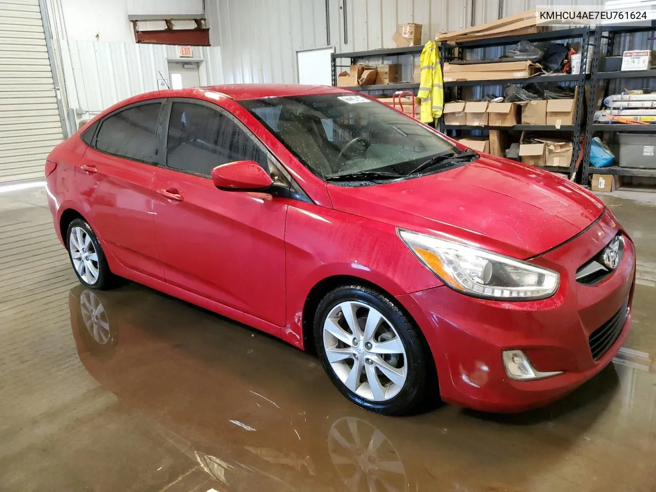 2014 Hyundai Accent Gls VIN: KMHCU4AE7EU761624 Lot: 72224034