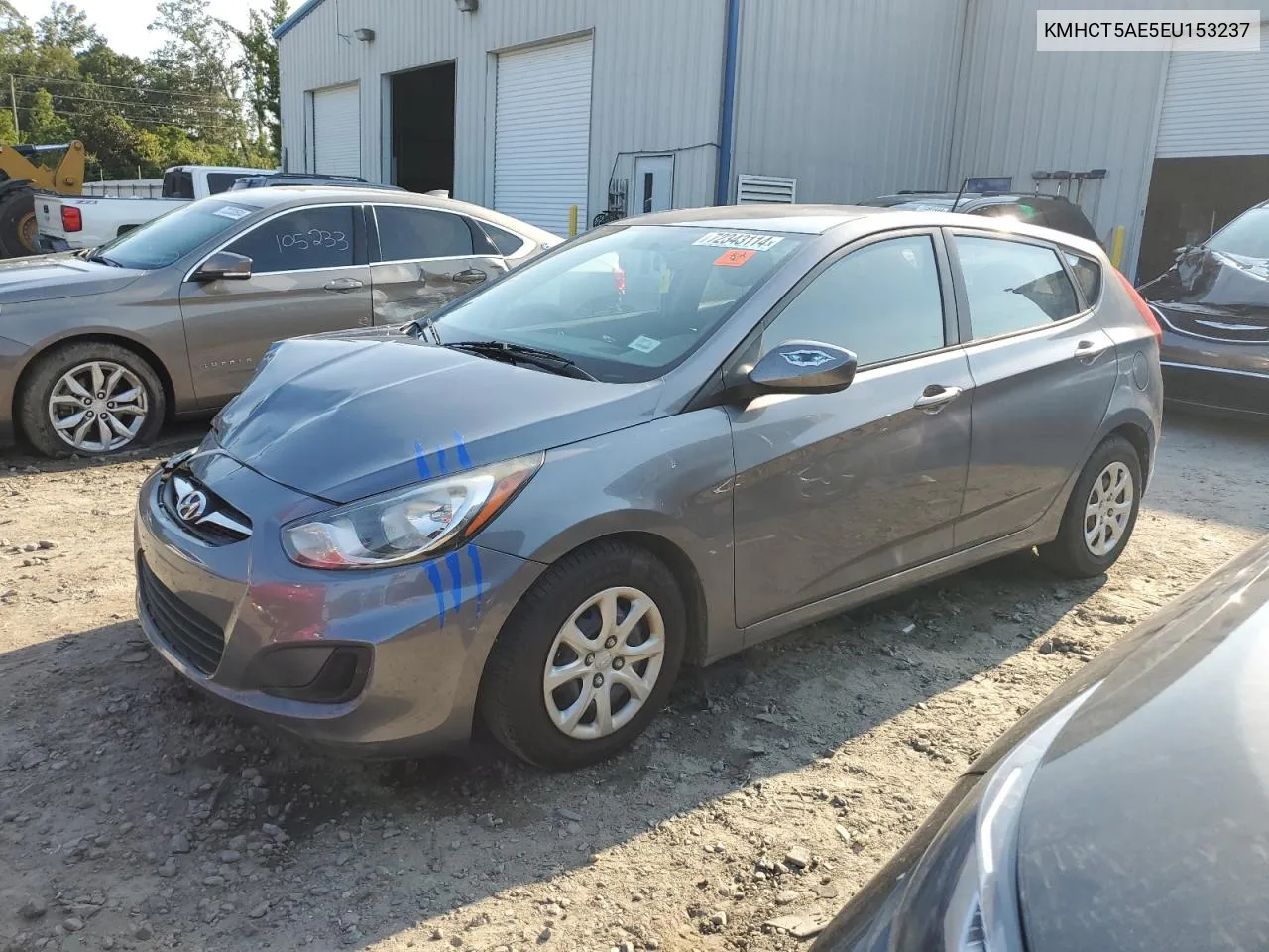 2014 Hyundai Accent Gls VIN: KMHCT5AE5EU153237 Lot: 72343114