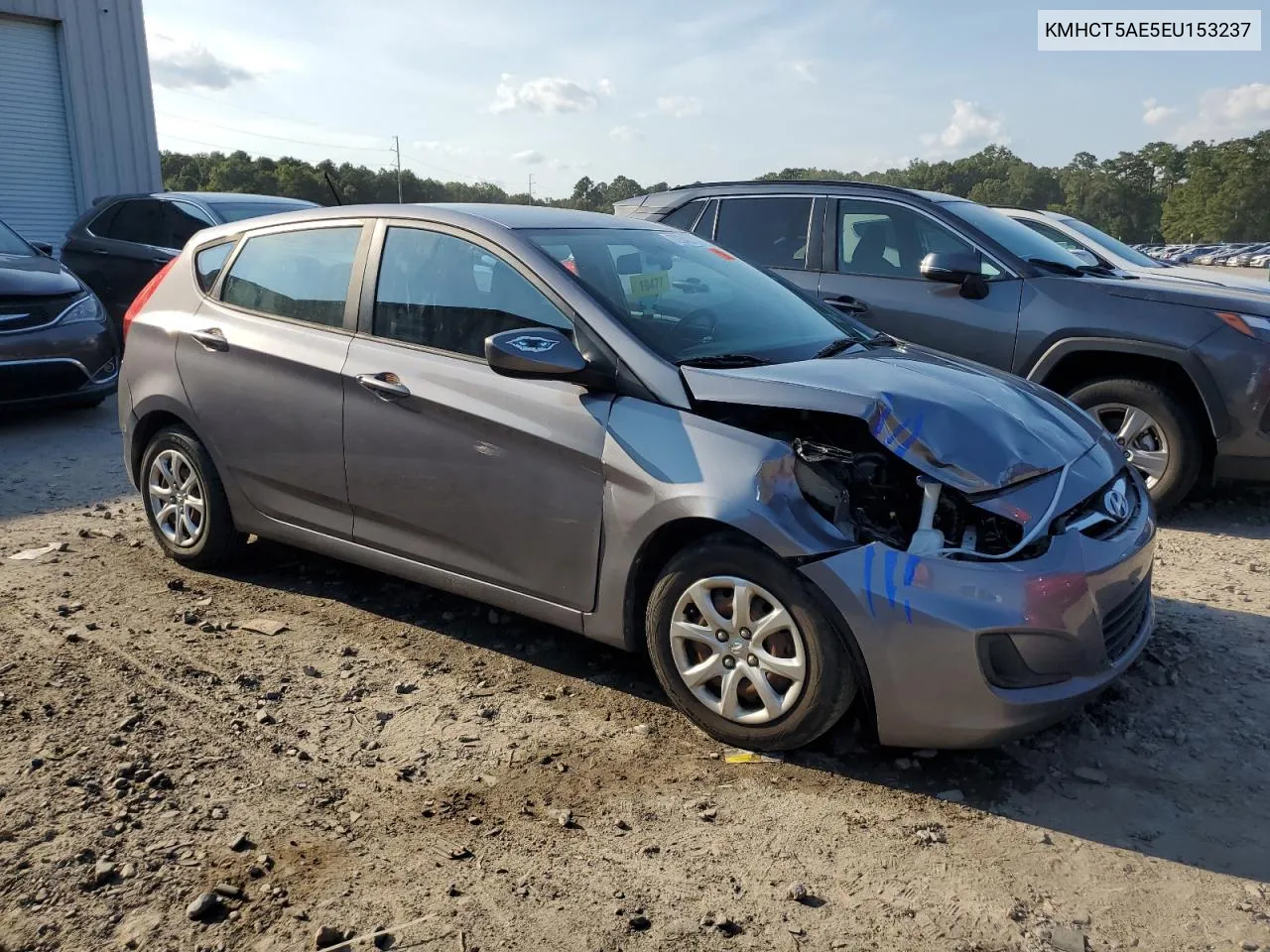 2014 Hyundai Accent Gls VIN: KMHCT5AE5EU153237 Lot: 72343114