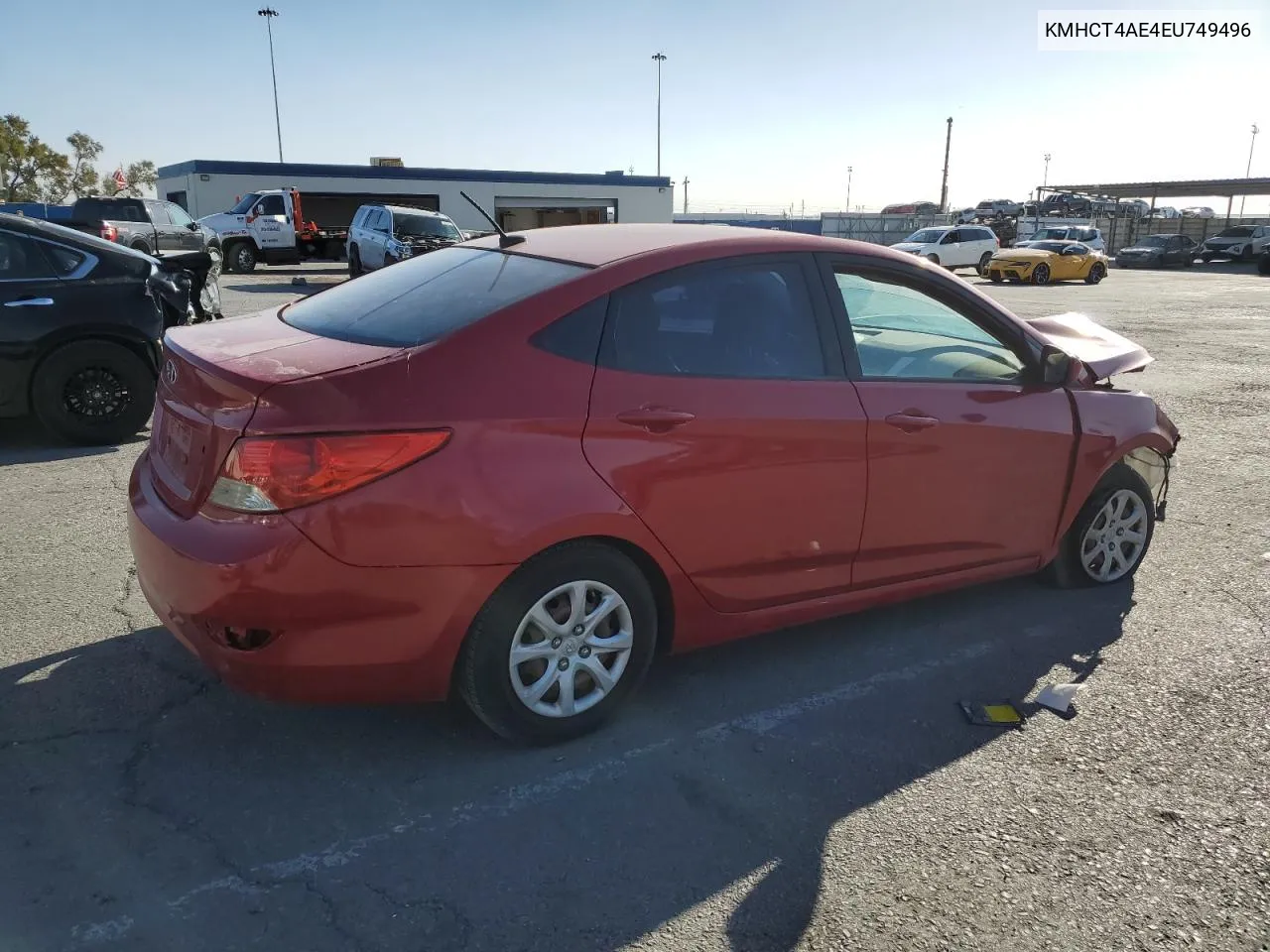 2014 Hyundai Accent Gls VIN: KMHCT4AE4EU749496 Lot: 72531514