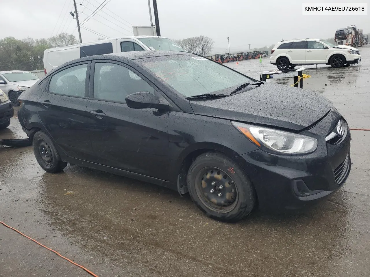 2014 Hyundai Accent Gls VIN: KMHCT4AE9EU726618 Lot: 72616454