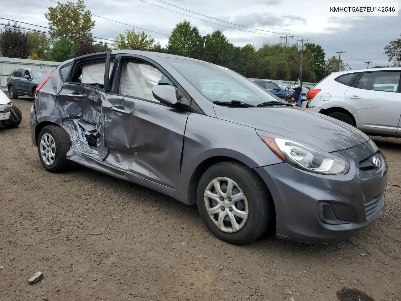 2014 Hyundai Accent Gls VIN: KMHCT5AE7EU142546 Lot: 72621934