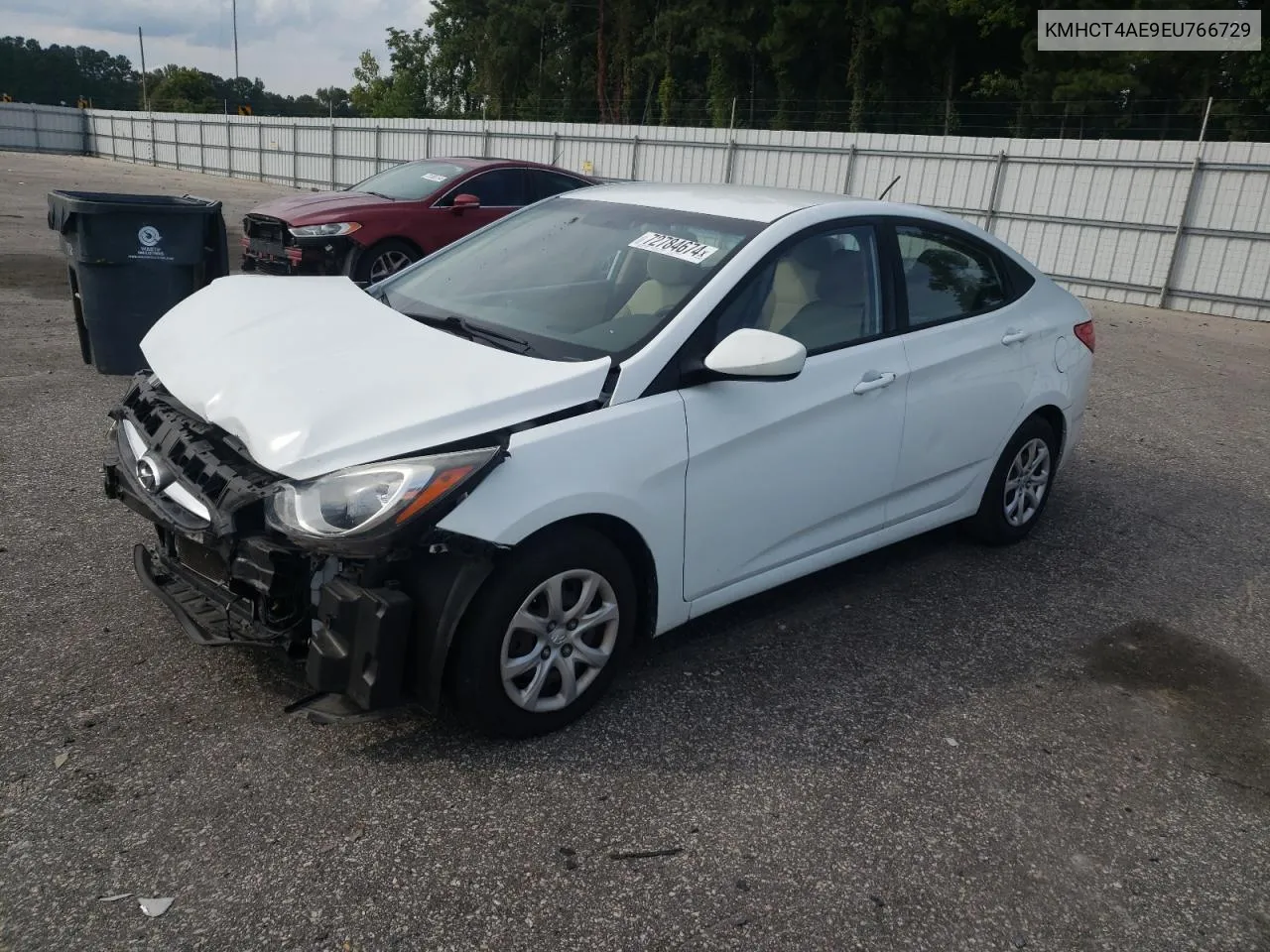 KMHCT4AE9EU766729 2014 Hyundai Accent Gls