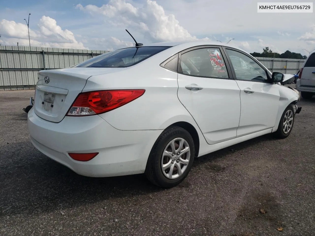 2014 Hyundai Accent Gls VIN: KMHCT4AE9EU766729 Lot: 72784674