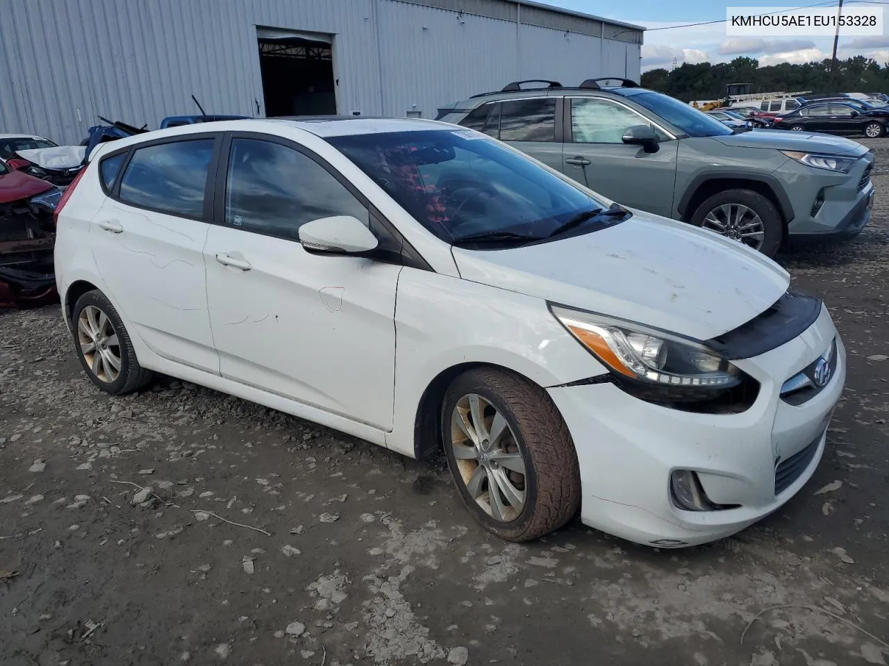 KMHCU5AE1EU153328 2014 Hyundai Accent Gls