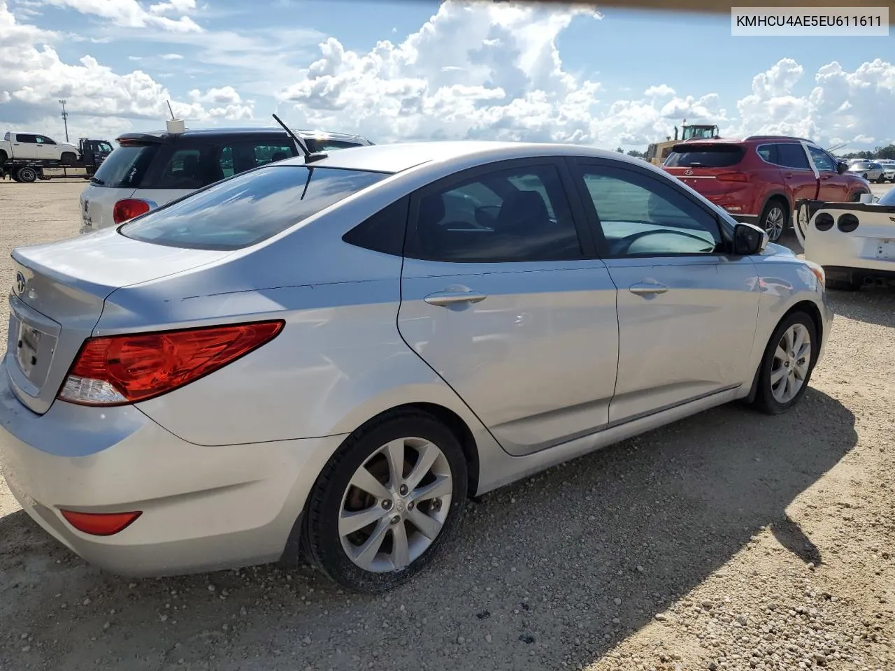 2014 Hyundai Accent Gls VIN: KMHCU4AE5EU611611 Lot: 73958314