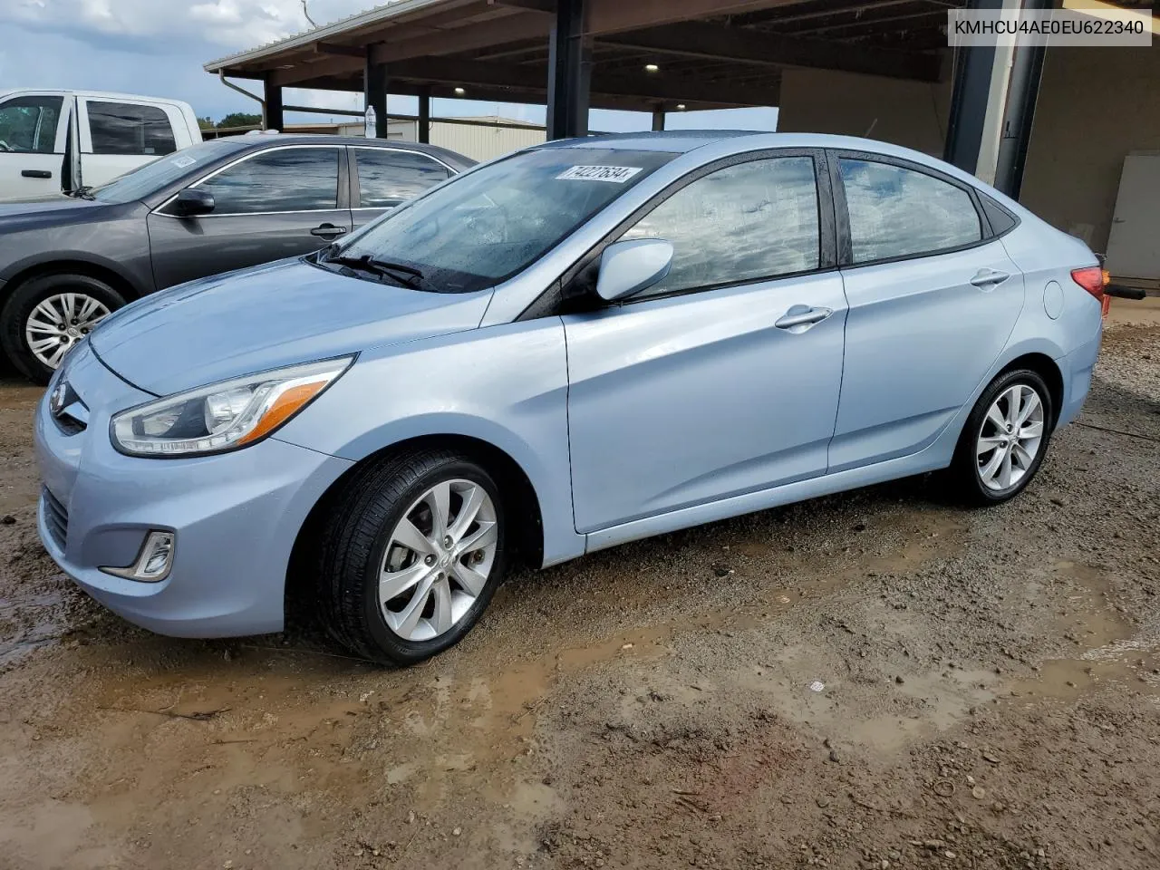 KMHCU4AE0EU622340 2014 Hyundai Accent Gls