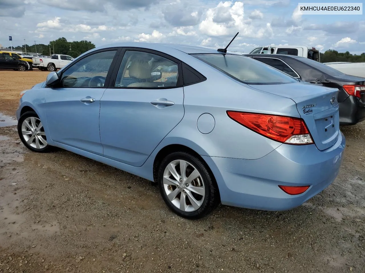 KMHCU4AE0EU622340 2014 Hyundai Accent Gls