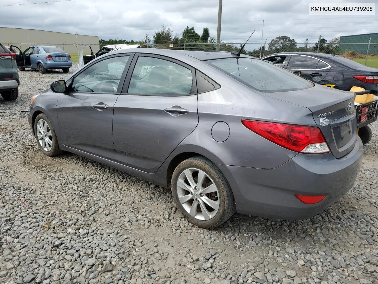 2014 Hyundai Accent Gls VIN: KMHCU4AE4EU739208 Lot: 74274984