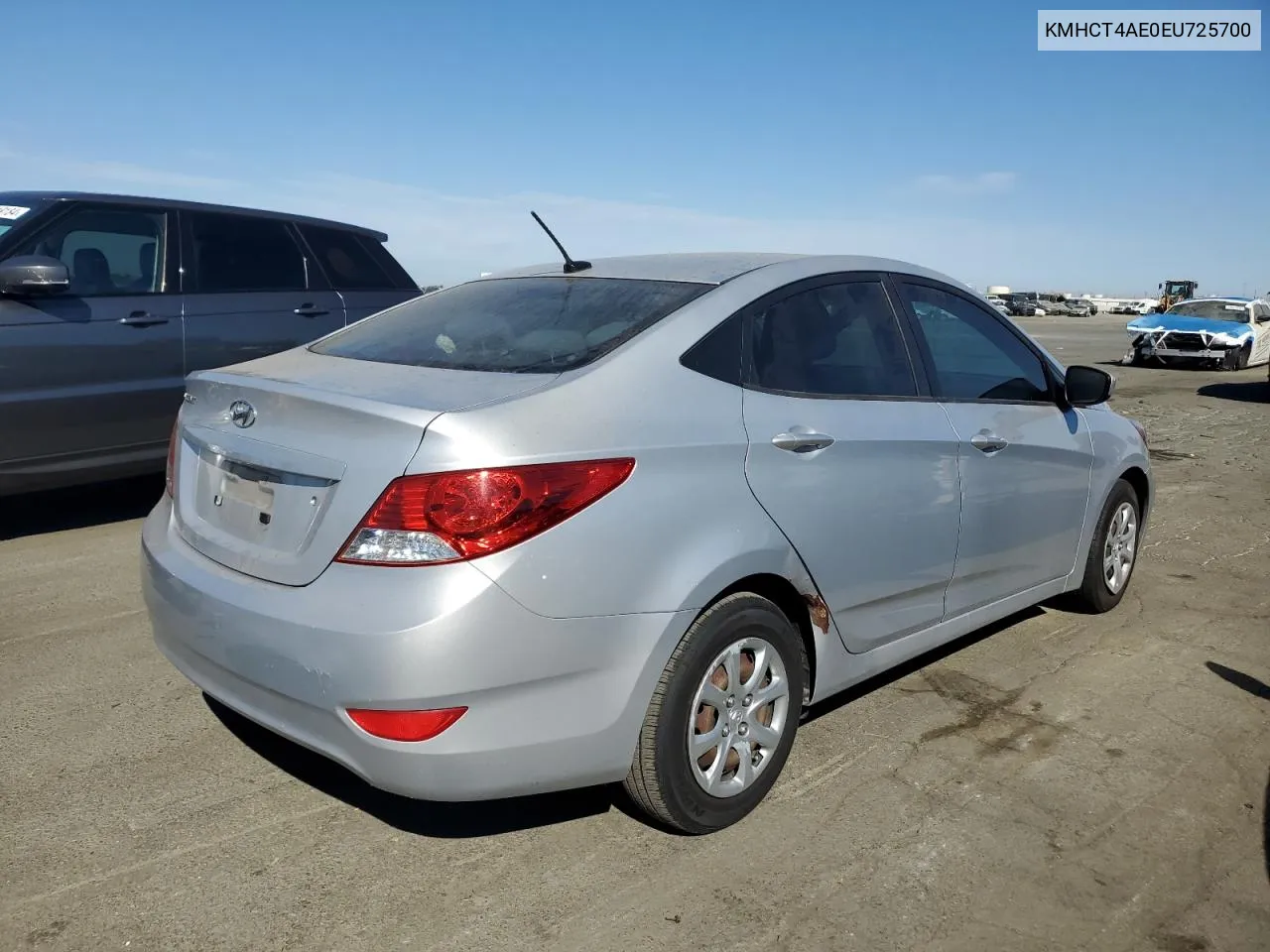 2014 Hyundai Accent Gls VIN: KMHCT4AE0EU725700 Lot: 74855684