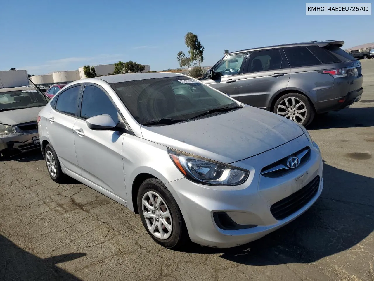 2014 Hyundai Accent Gls VIN: KMHCT4AE0EU725700 Lot: 74855684