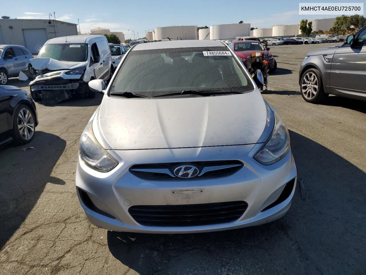 2014 Hyundai Accent Gls VIN: KMHCT4AE0EU725700 Lot: 74855684