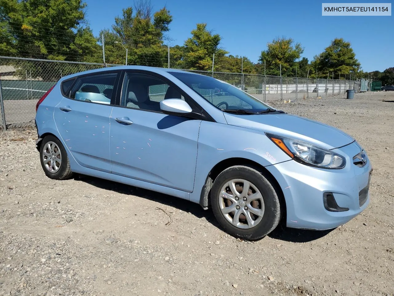 2014 Hyundai Accent Gls VIN: KMHCT5AE7EU141154 Lot: 74994944