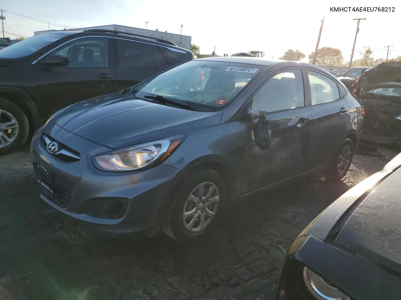 KMHCT4AE4EU768212 2014 Hyundai Accent Gls