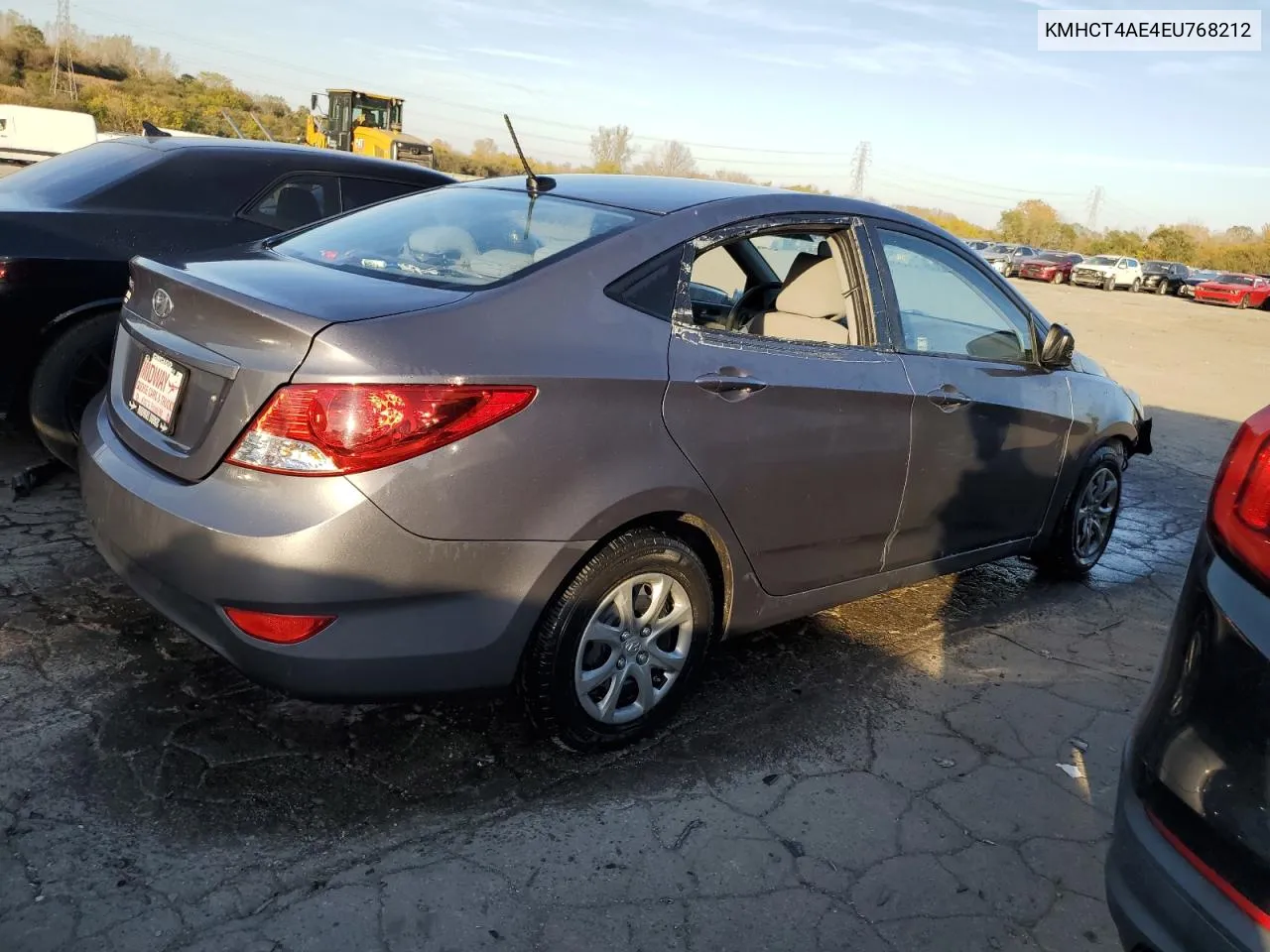 2014 Hyundai Accent Gls VIN: KMHCT4AE4EU768212 Lot: 75551124