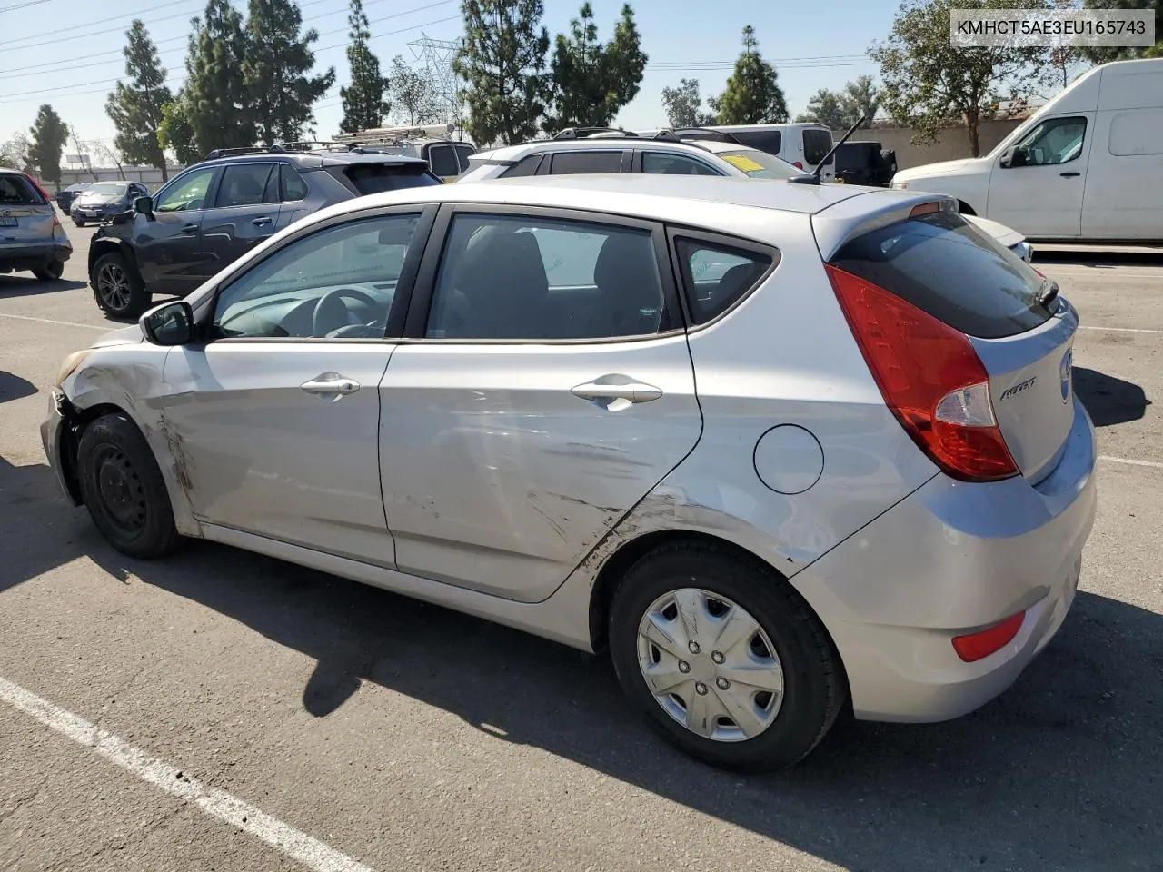 2014 Hyundai Accent Gls VIN: KMHCT5AE3EU165743 Lot: 75562224