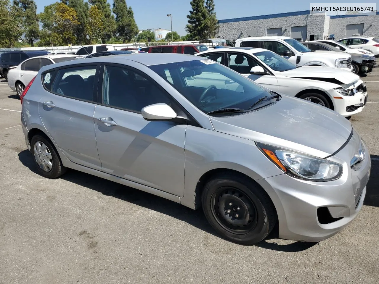 2014 Hyundai Accent Gls VIN: KMHCT5AE3EU165743 Lot: 75562224