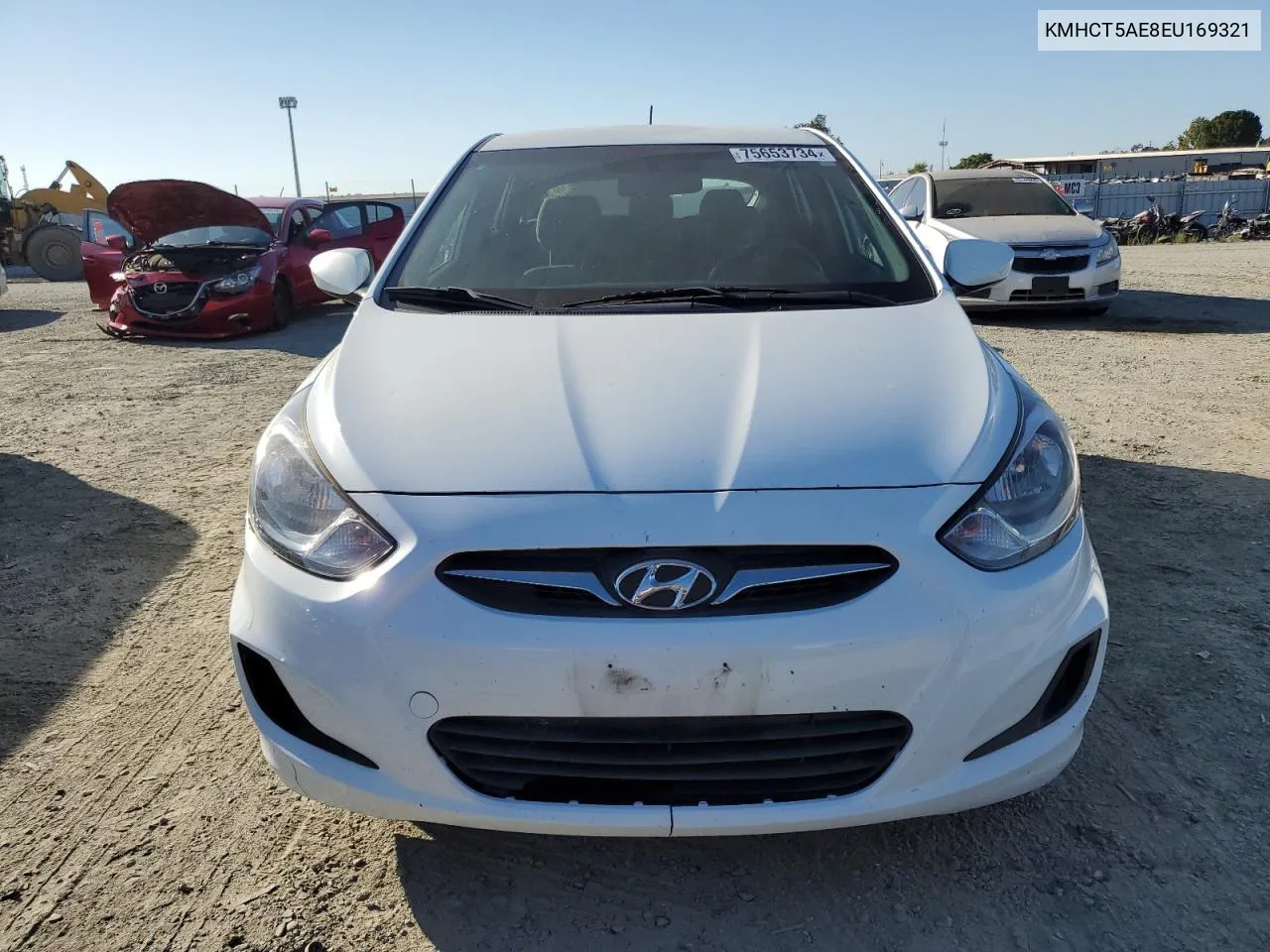 2014 Hyundai Accent Gls VIN: KMHCT5AE8EU169321 Lot: 75653734