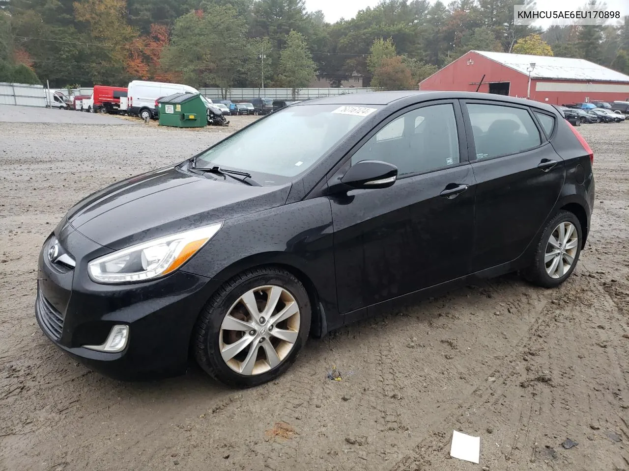 2014 Hyundai Accent Gls VIN: KMHCU5AE6EU170898 Lot: 76016124