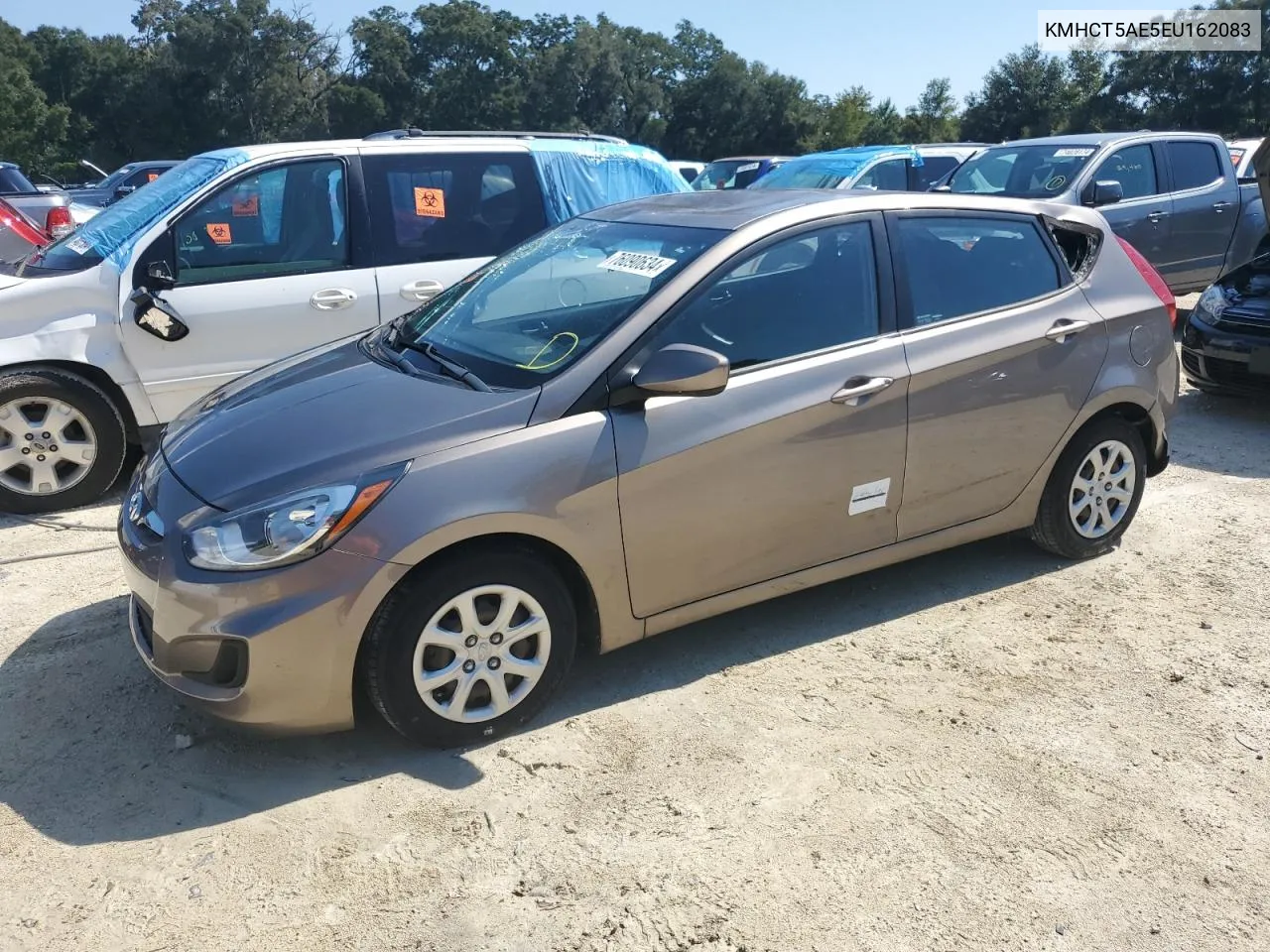 2014 Hyundai Accent Gls VIN: KMHCT5AE5EU162083 Lot: 76090634