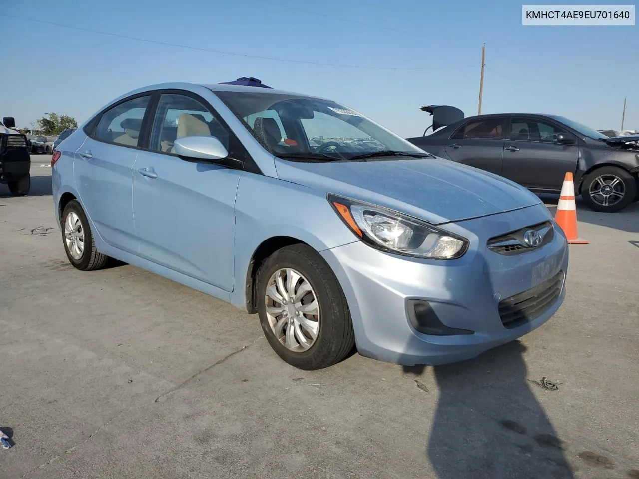 KMHCT4AE9EU701640 2014 Hyundai Accent Gls