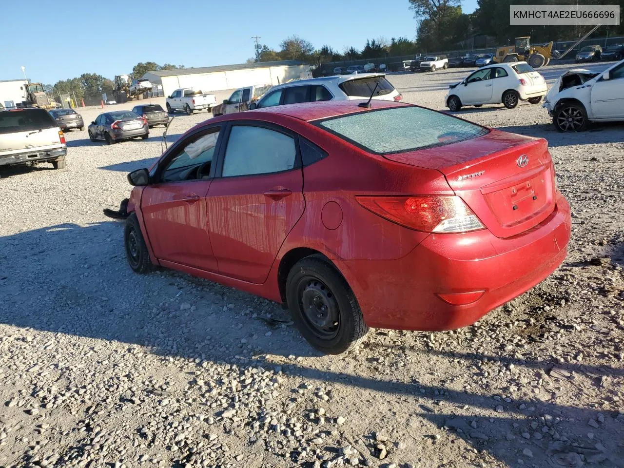 2014 Hyundai Accent Gls VIN: KMHCT4AE2EU666696 Lot: 76355354