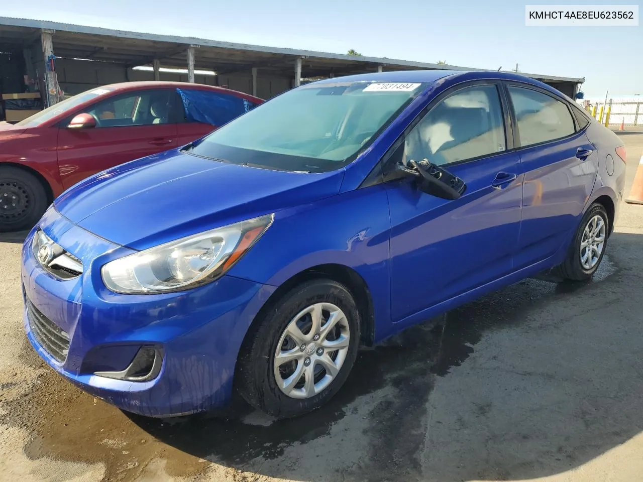 2014 Hyundai Accent Gls VIN: KMHCT4AE8EU623562 Lot: 77031494