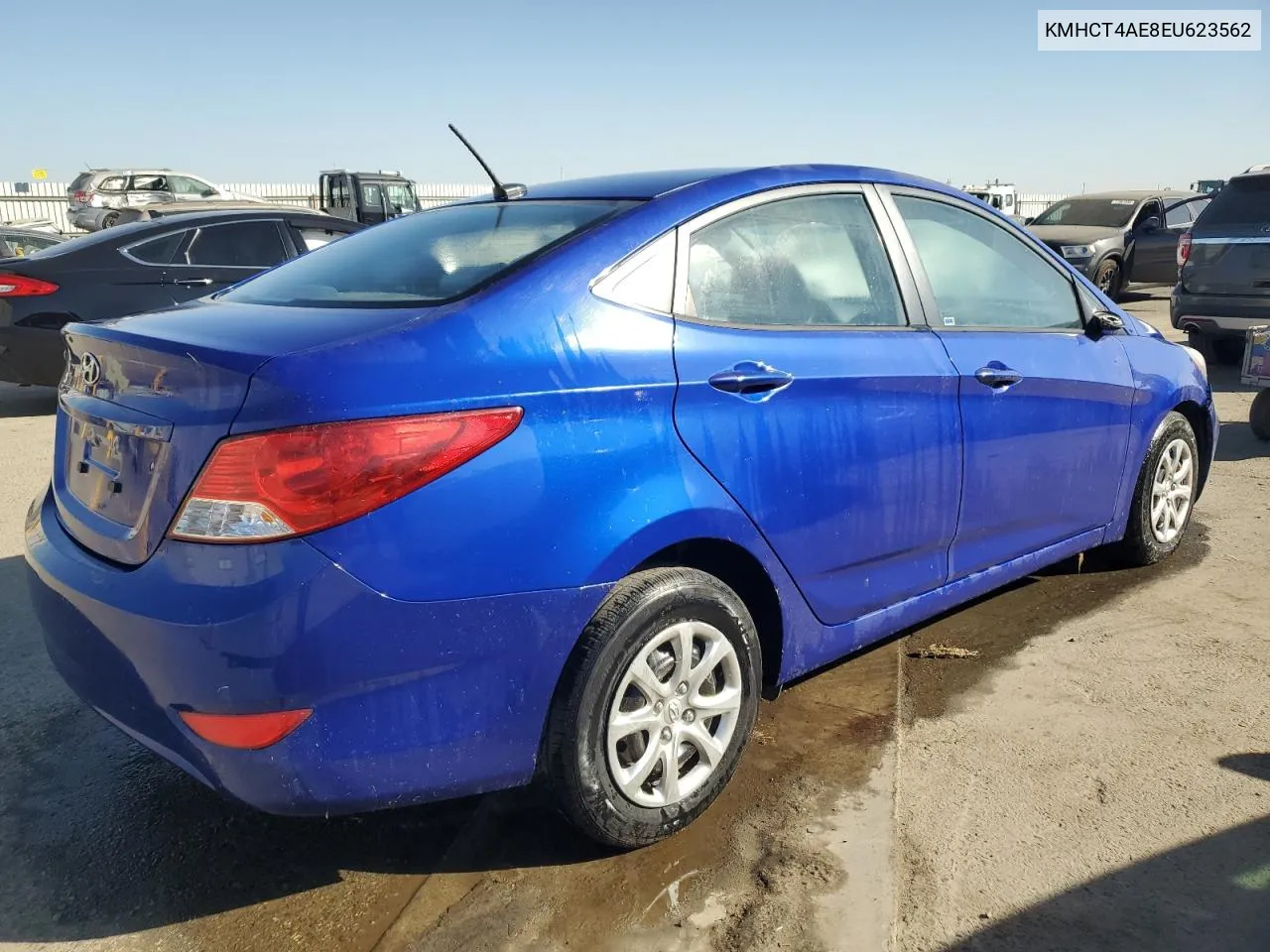 2014 Hyundai Accent Gls VIN: KMHCT4AE8EU623562 Lot: 77031494