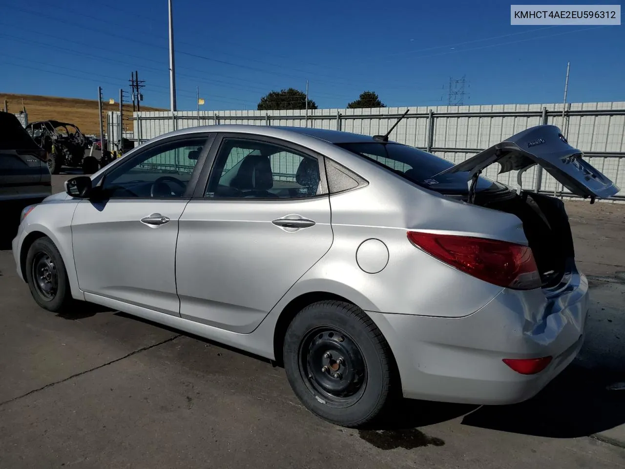 2014 Hyundai Accent Gls VIN: KMHCT4AE2EU596312 Lot: 77127684