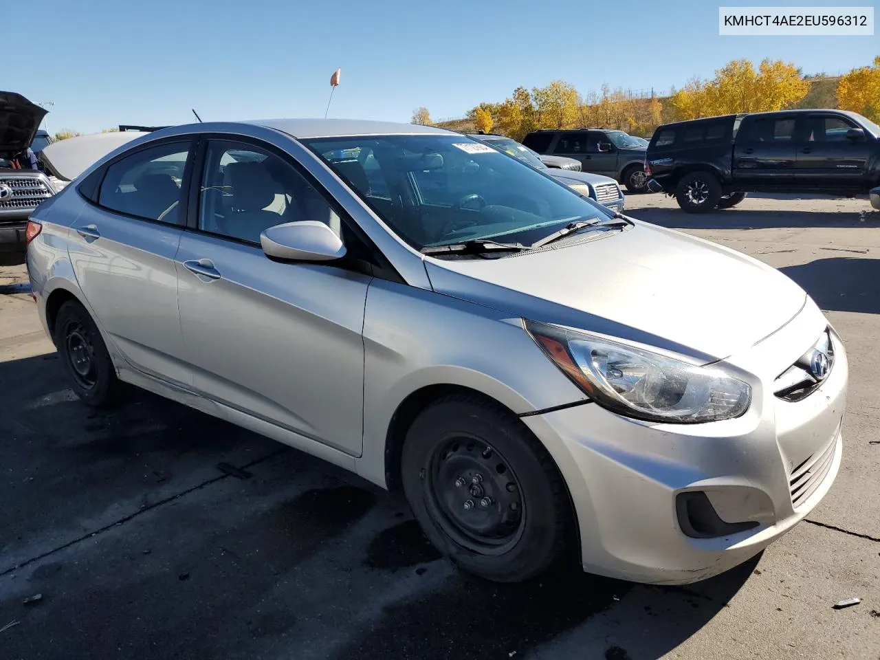 2014 Hyundai Accent Gls VIN: KMHCT4AE2EU596312 Lot: 77127684