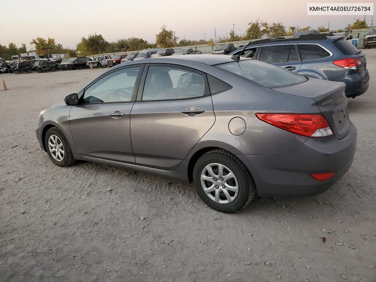 2014 Hyundai Accent Gls VIN: KMHCT4AE0EU726734 Lot: 77223134