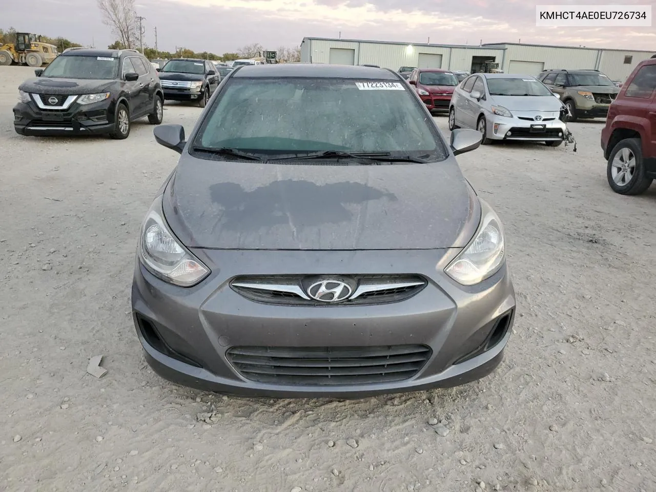 2014 Hyundai Accent Gls VIN: KMHCT4AE0EU726734 Lot: 77223134