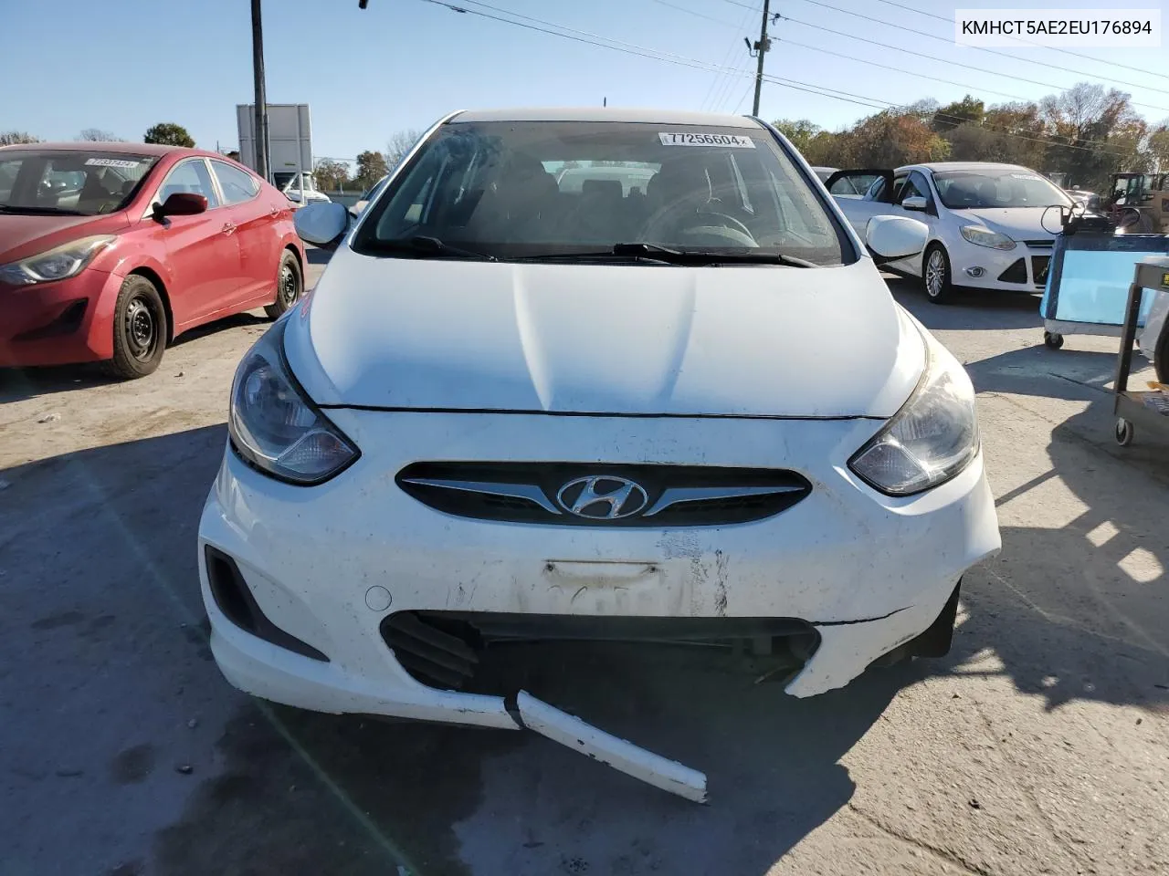 2014 Hyundai Accent Gls VIN: KMHCT5AE2EU176894 Lot: 77256604