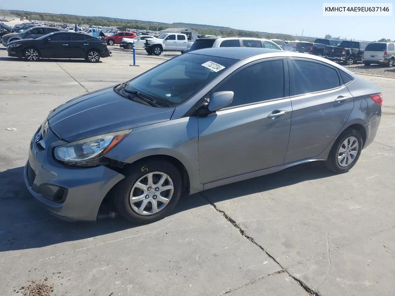 2014 Hyundai Accent Gls VIN: KMHCT4AE9EU637146 Lot: 77327234