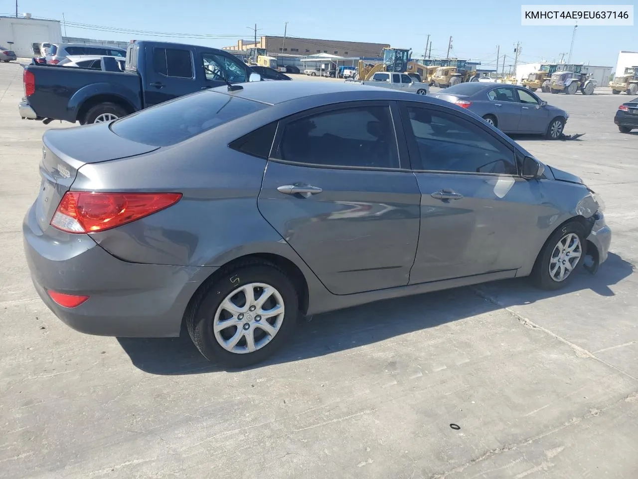 2014 Hyundai Accent Gls VIN: KMHCT4AE9EU637146 Lot: 77327234