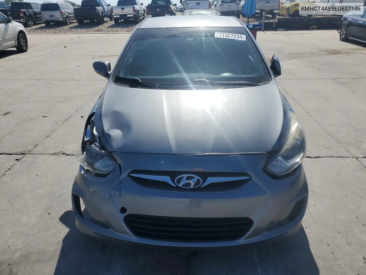 2014 Hyundai Accent Gls VIN: KMHCT4AE9EU637146 Lot: 77327234