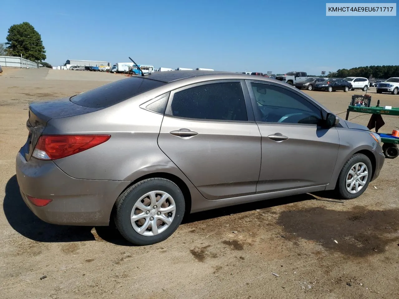 2014 Hyundai Accent Gls VIN: KMHCT4AE9EU671717 Lot: 77382654