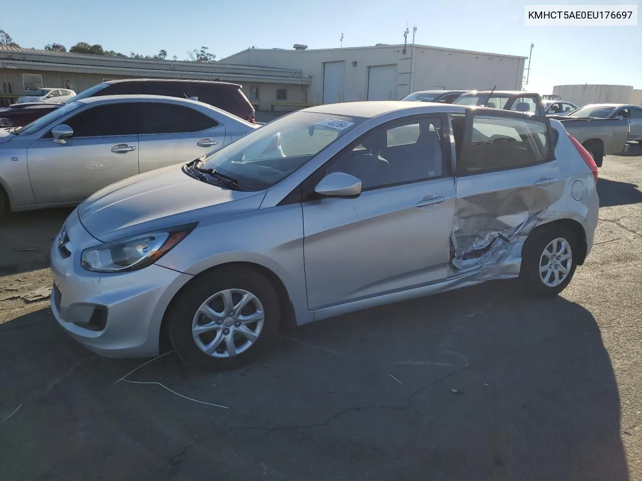 2014 Hyundai Accent Gls VIN: KMHCT5AE0EU176697 Lot: 77463764