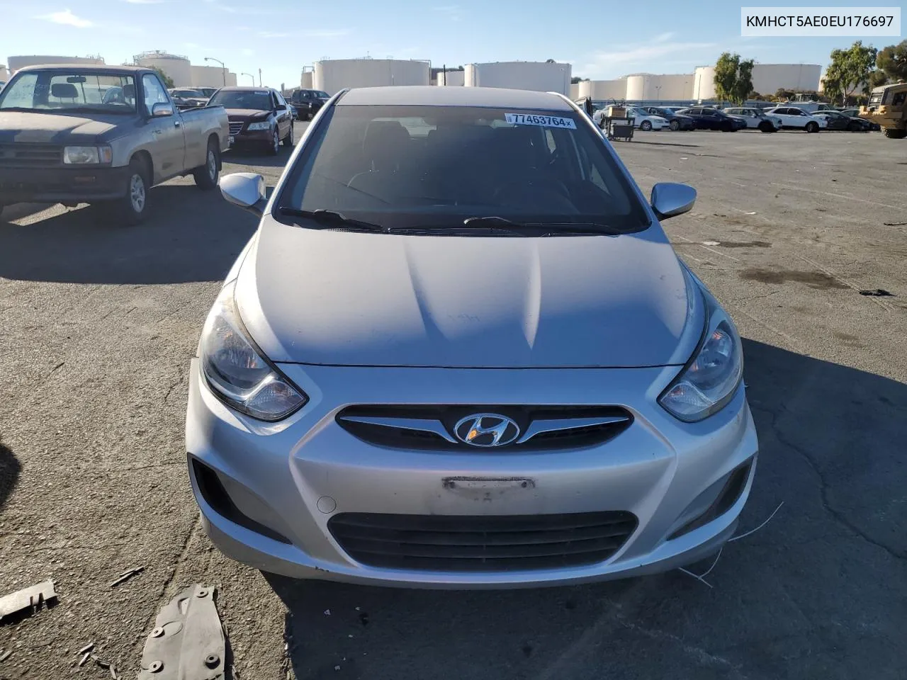 2014 Hyundai Accent Gls VIN: KMHCT5AE0EU176697 Lot: 77463764