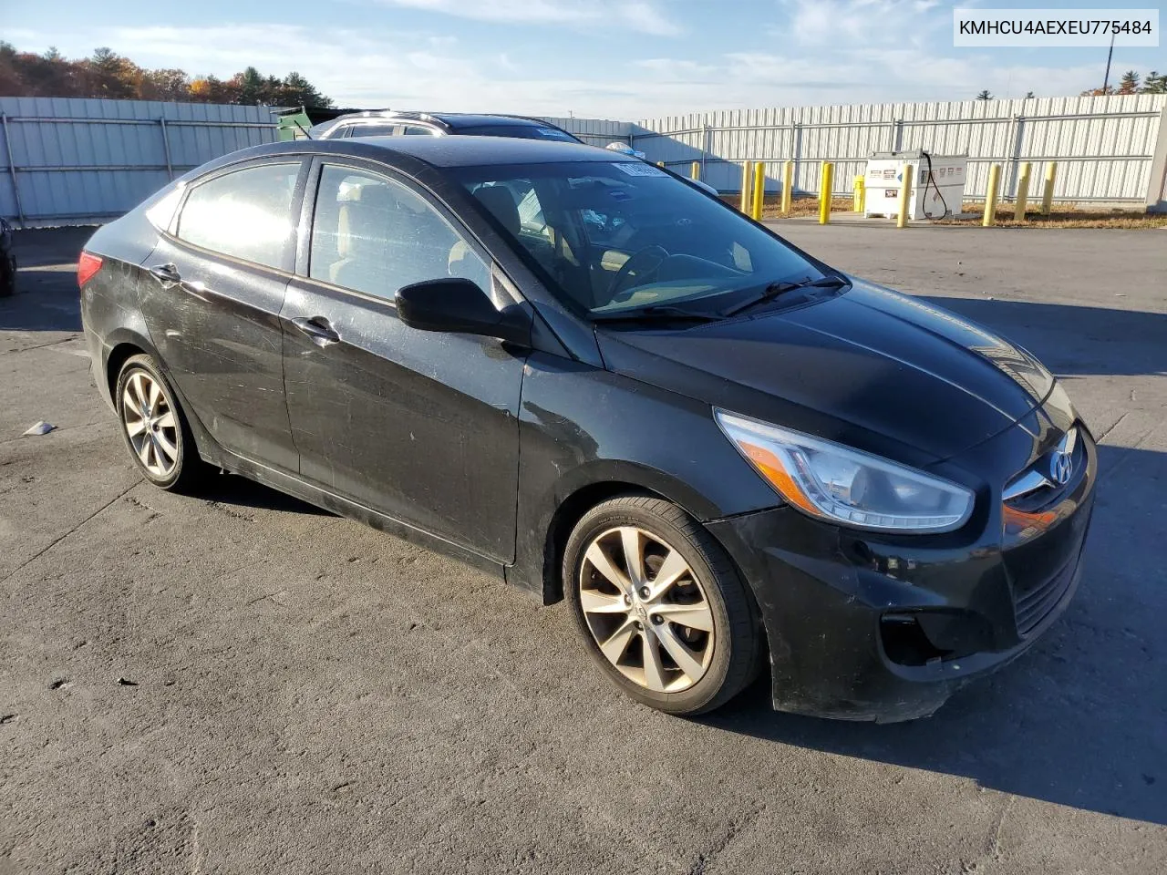 2014 Hyundai Accent Gls VIN: KMHCU4AEXEU775484 Lot: 77489994