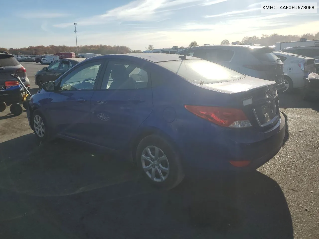 2014 Hyundai Accent Gls VIN: KMHCT4AE0EU678068 Lot: 77884434