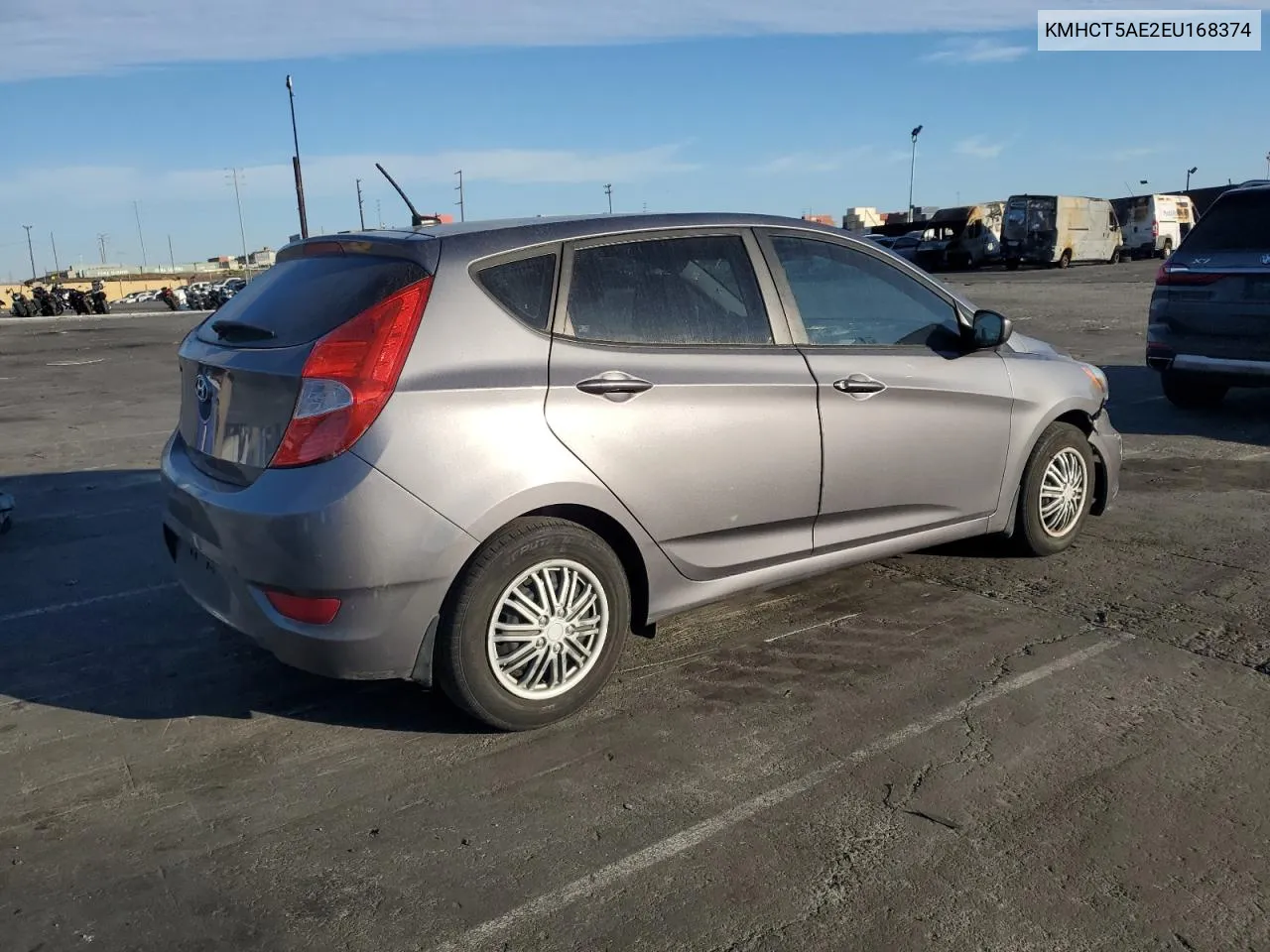 2014 Hyundai Accent Gls VIN: KMHCT5AE2EU168374 Lot: 77926114