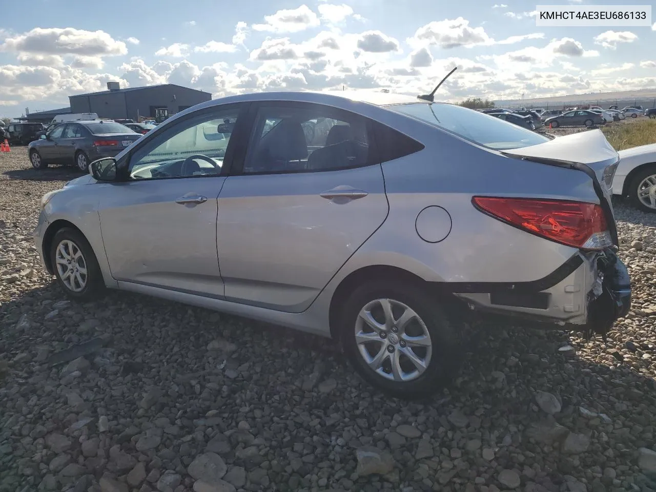 2014 Hyundai Accent Gls VIN: KMHCT4AE3EU686133 Lot: 77971104