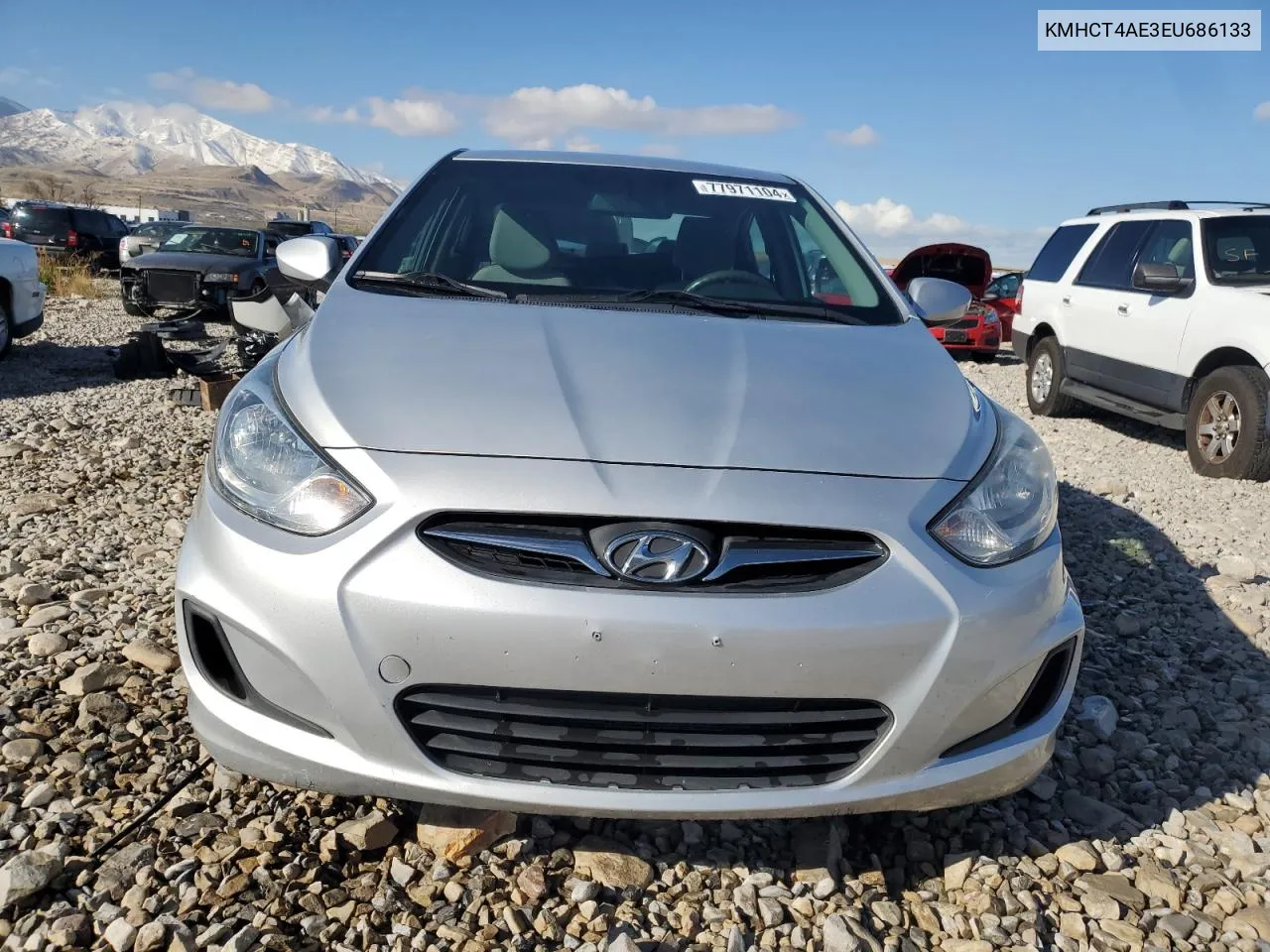 2014 Hyundai Accent Gls VIN: KMHCT4AE3EU686133 Lot: 77971104