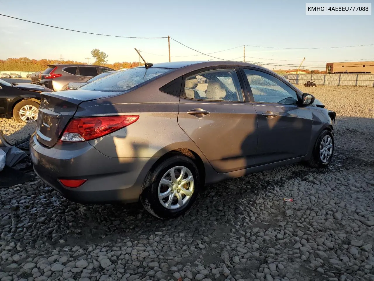 2014 Hyundai Accent Gls VIN: KMHCT4AE8EU777088 Lot: 78028094