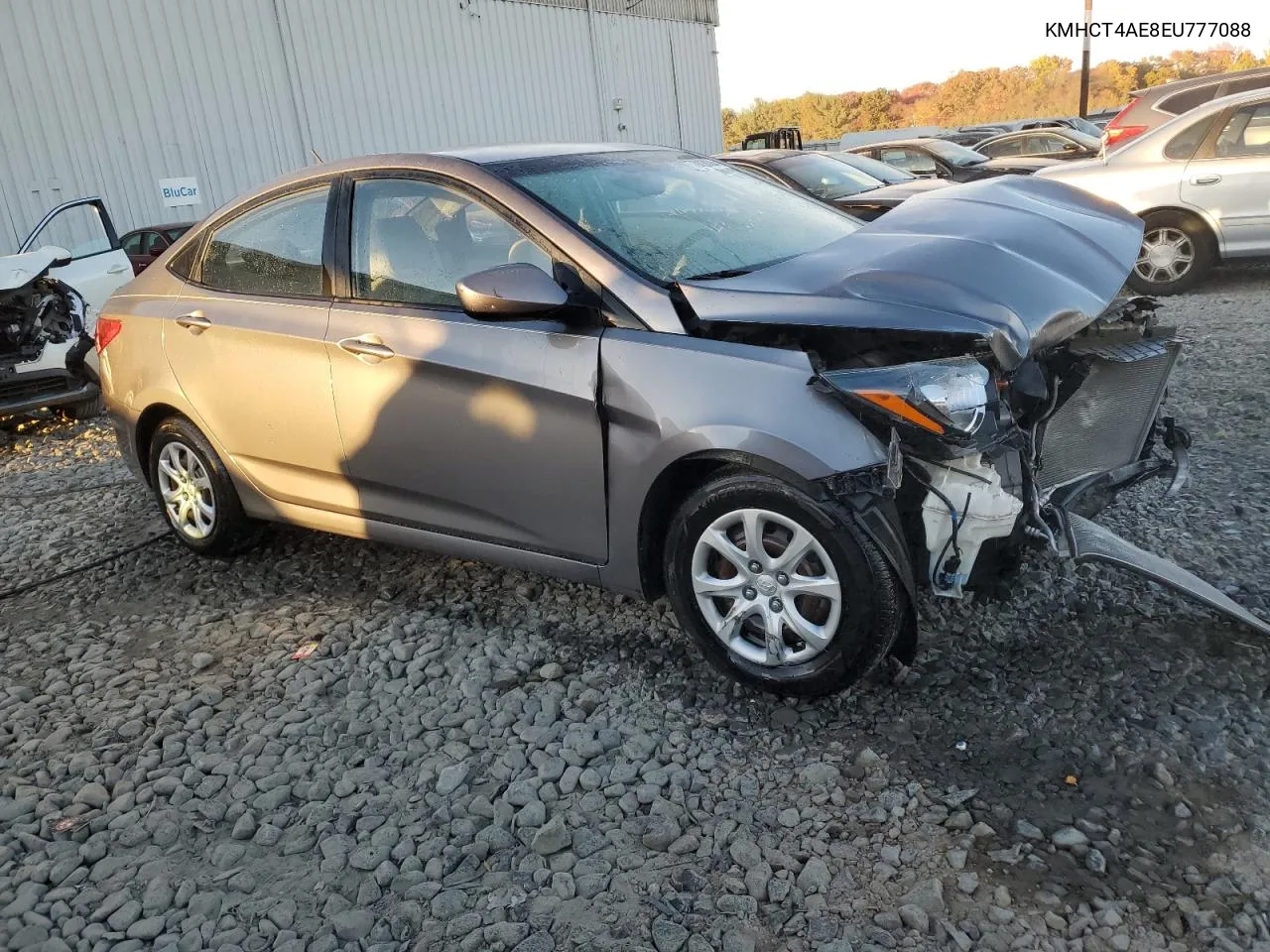 2014 Hyundai Accent Gls VIN: KMHCT4AE8EU777088 Lot: 78028094