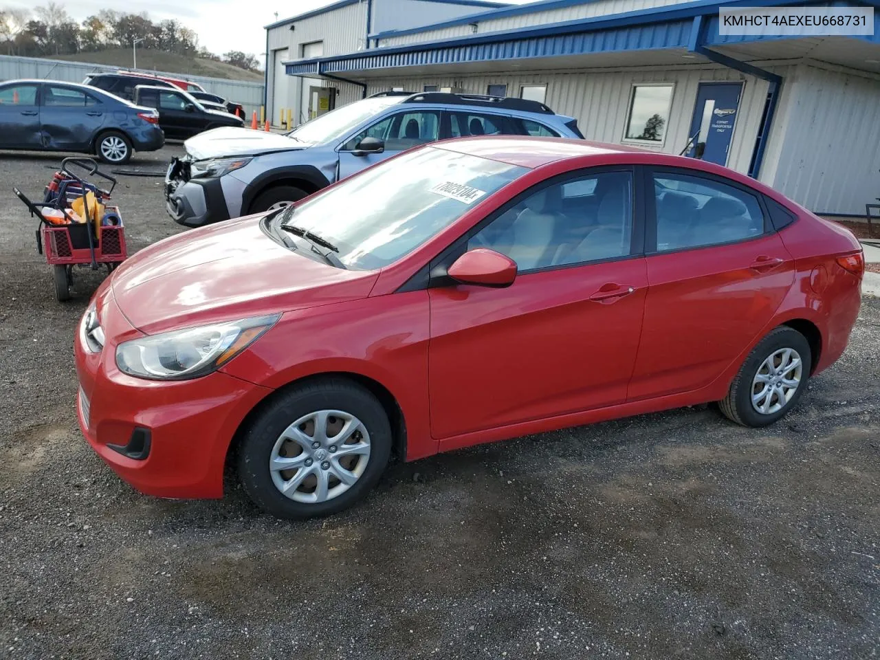 2014 Hyundai Accent Gls VIN: KMHCT4AEXEU668731 Lot: 78029104