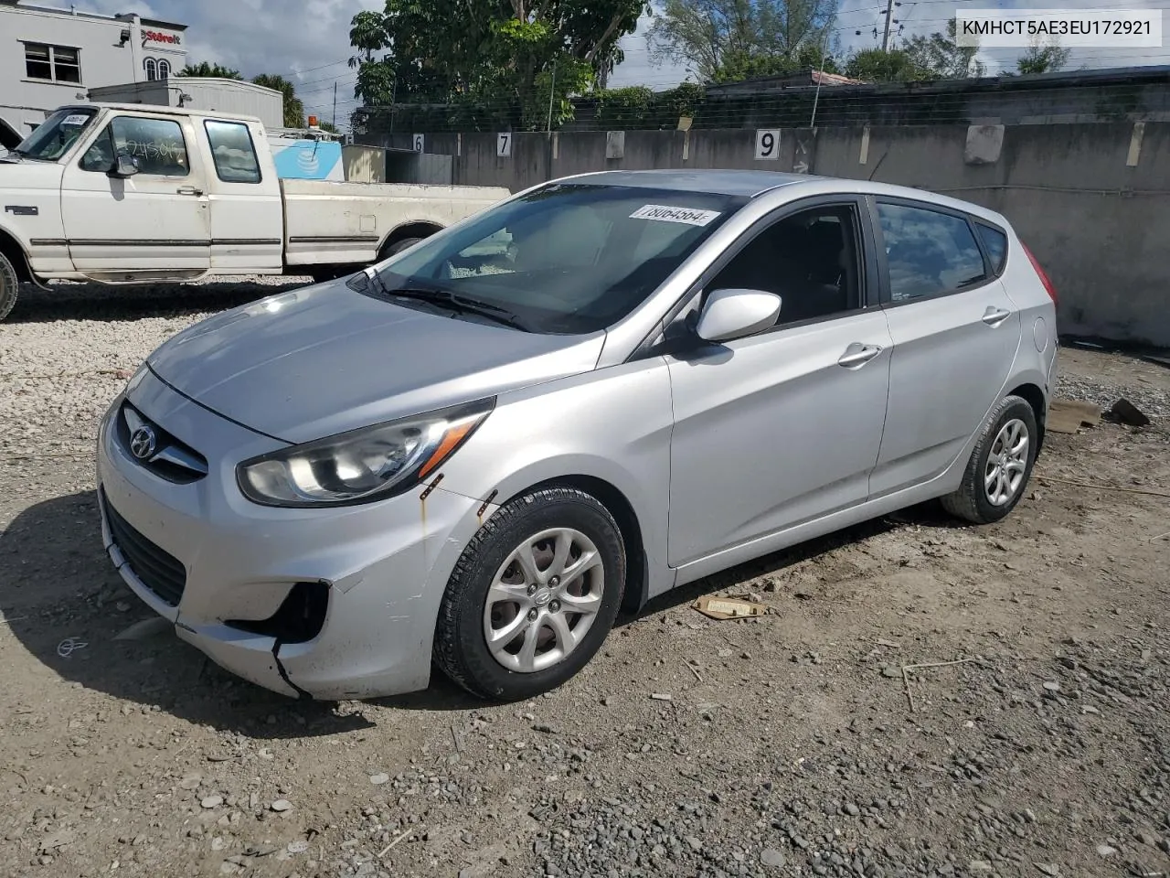 2014 Hyundai Accent Gls VIN: KMHCT5AE3EU172921 Lot: 78064564