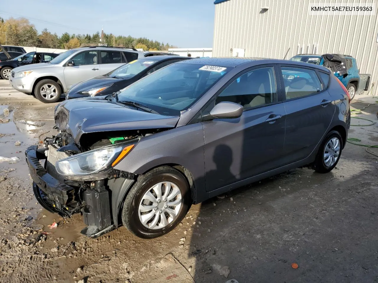 2014 Hyundai Accent Gls VIN: KMHCT5AE7EU159363 Lot: 78290374