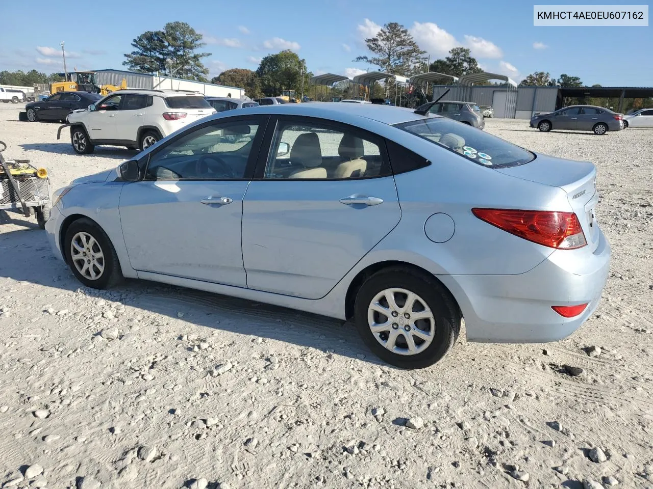 2014 Hyundai Accent Gls VIN: KMHCT4AE0EU607162 Lot: 78403844